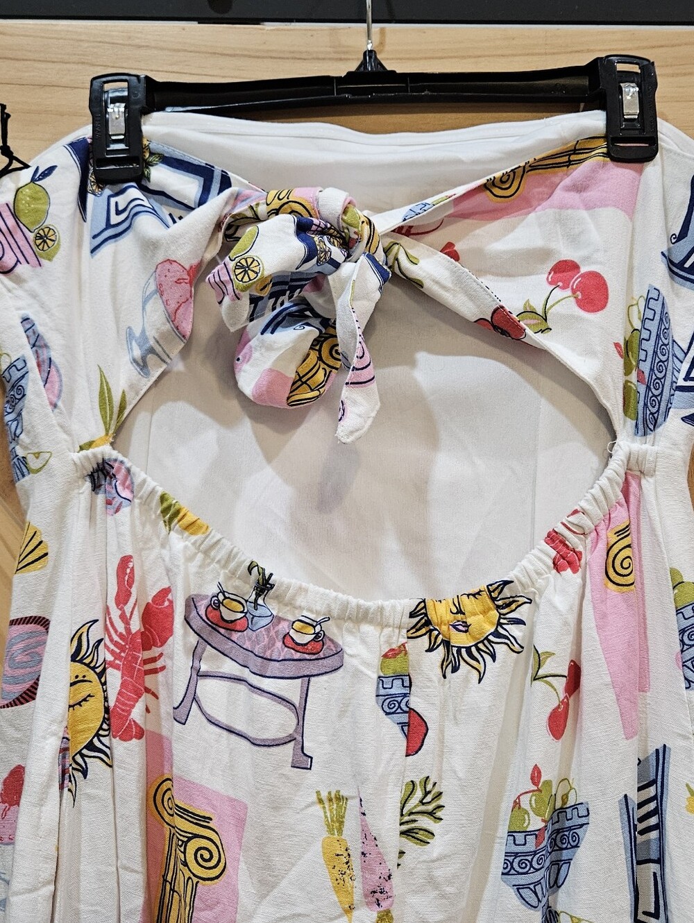 NWT | Japna Sun & Coastal Italy Print Maxi Linen Blen Dress | XL - Picture 8 of 8